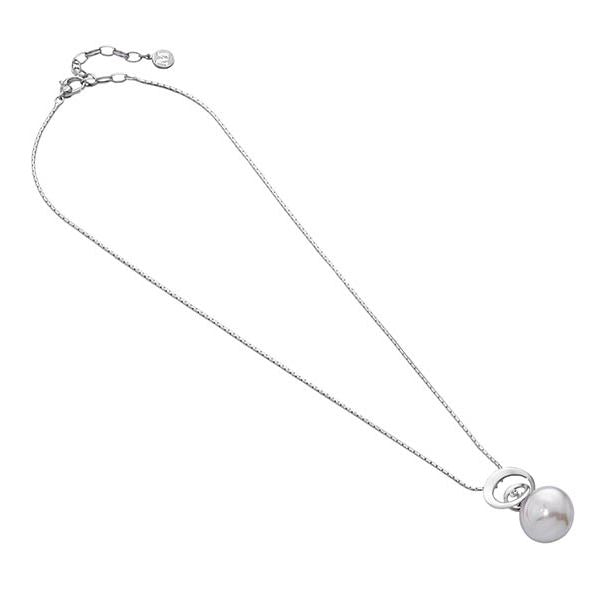 Timeless Silver and Pearl Pendant Necklace