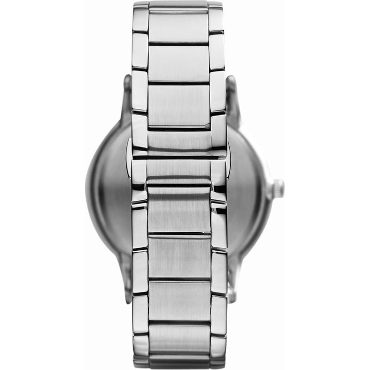 Emporio Armani Silver & Blue Analog Watch