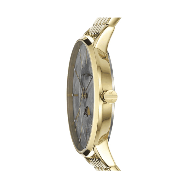Armani Exchange Gold-Tone Moon Phase Watch