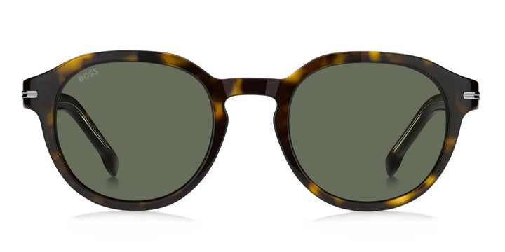 Timeless Tortoiseshell Round Sunglasses with Green Lenses