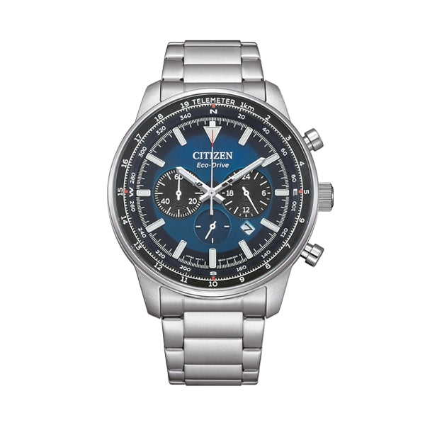 Precision Blue Dial Chronograph with Telemeter Scale
