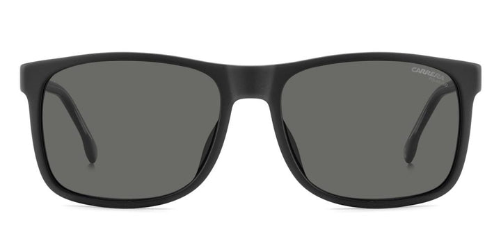 Sleek Black Acetate Frame with Dark Gray Precision Lenses