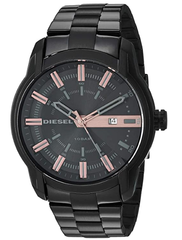 Diesel Black & Rose Gold Analog Watch