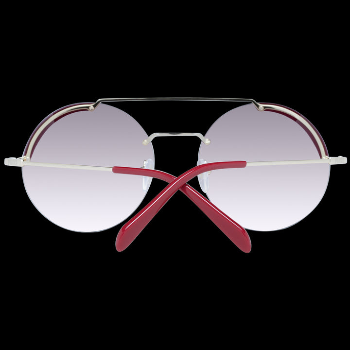 Sculpted Elegance in Silver and Red Accents