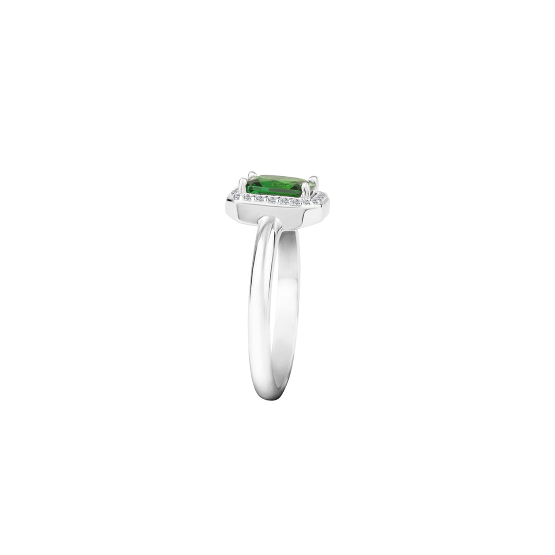 Morellato Silver Ring with Green Gemstone