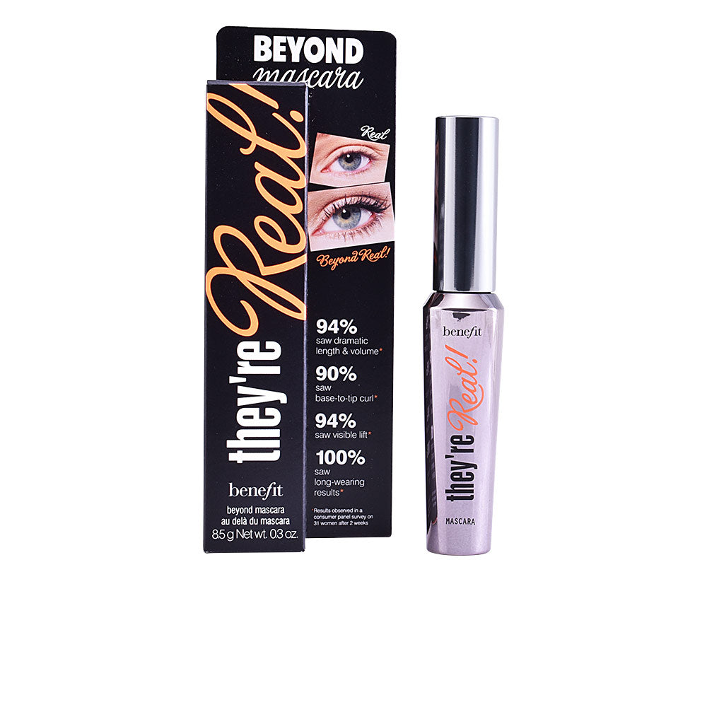 Tube of black lengthening mascara with curved brush, 8.5 g
