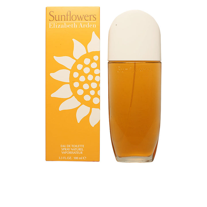 100 ml clear bottle of Sunflowers Eau de Toilette with floral-fruity notes