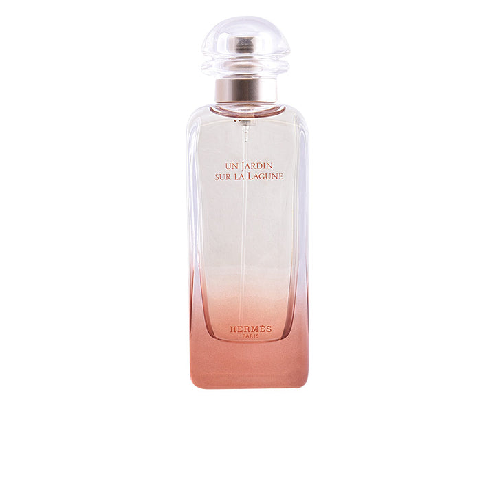 Ochre-gradient glass perfume bottle with floral-themed box, 100 ml Unisex EDT