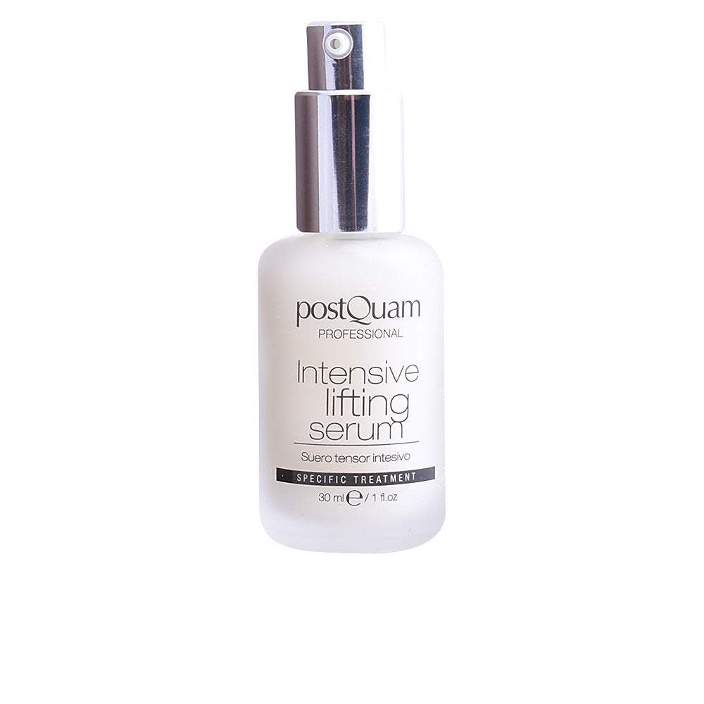 30 ml amber bottle of Intensive Lifting Serum with dropper, labelled for Women