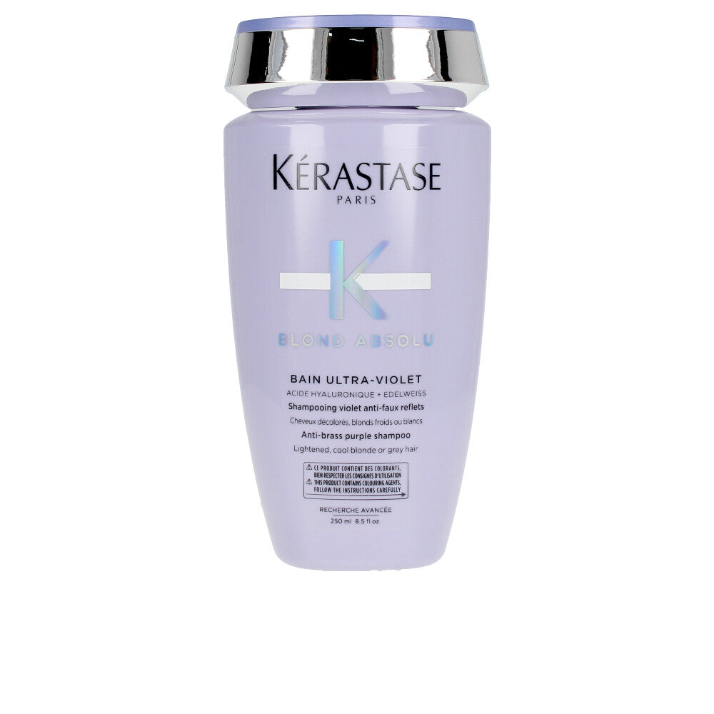 250 ml purple hyaluronic anti-brass shampoo bottle for blonde hair, Unisex