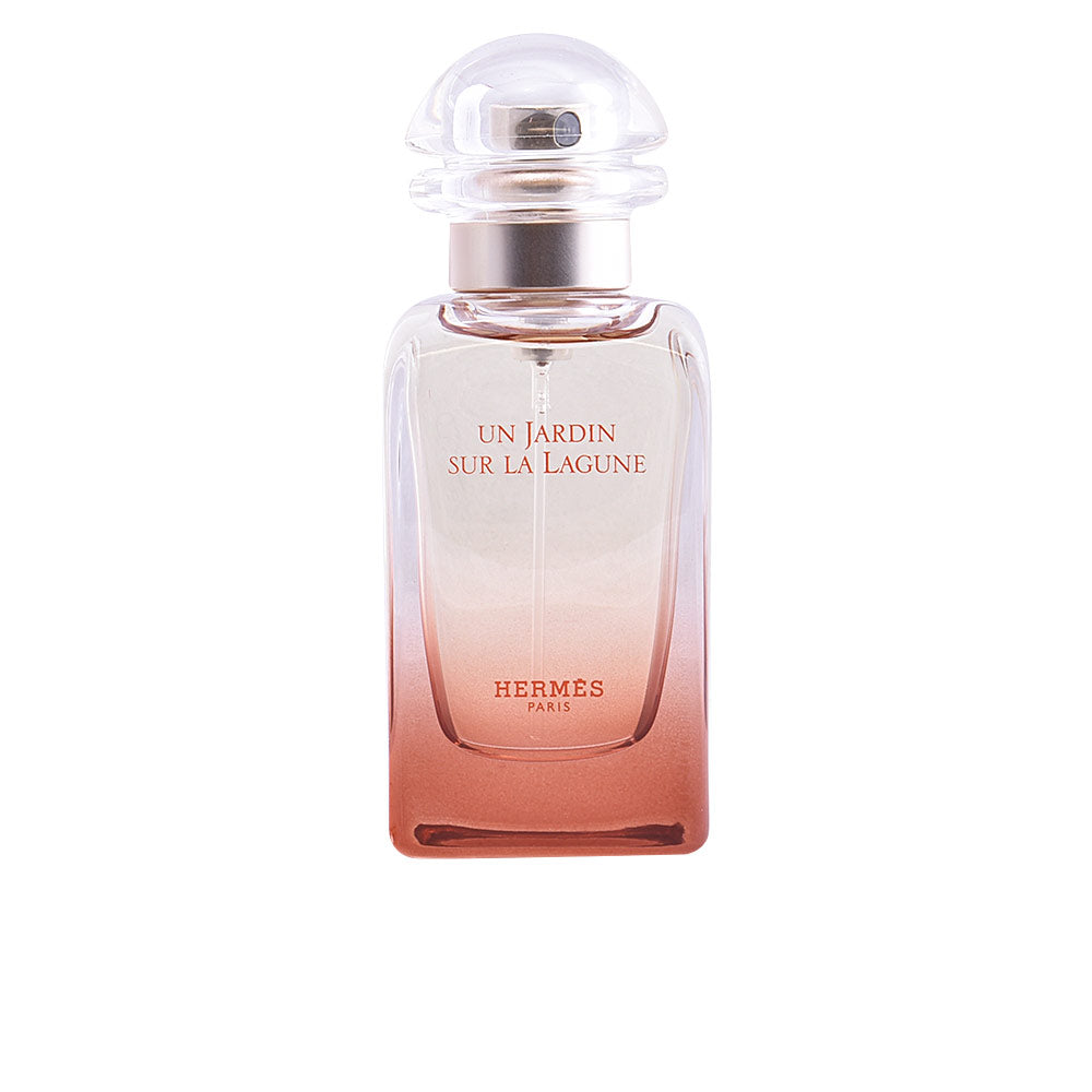 30 ml ochre-gradient perfume bottle with illustrated nature case, Unisex scent