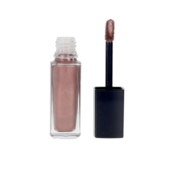 6 ml tube of silky liquid eye colour in warm mauve shade, doe‑foot applicator visible