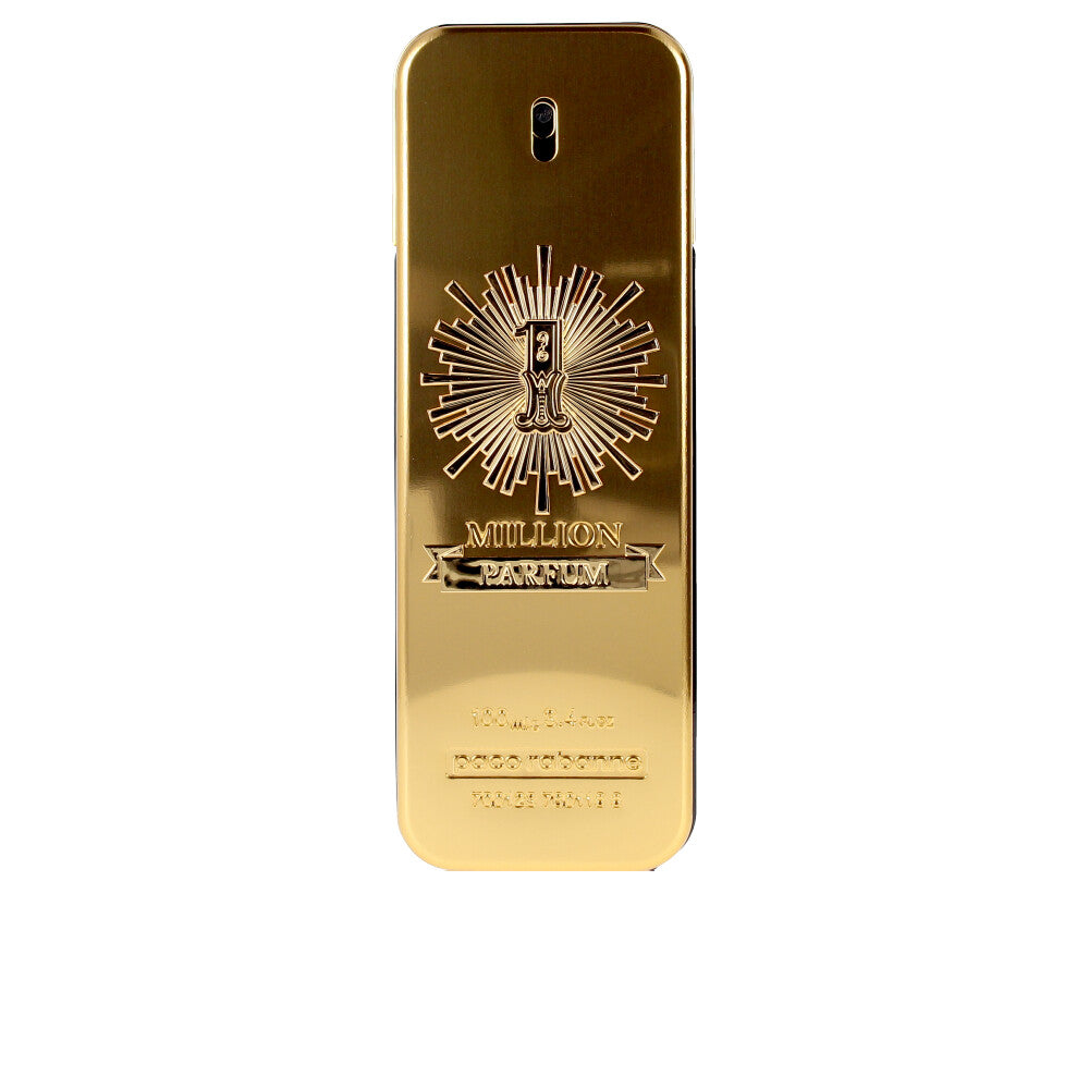 Gilded lingot perfume bottle, 50 ml, leather-floral parfum for Man