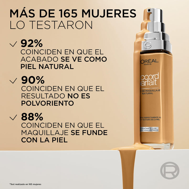 30 ml liquid hyaluronic foundation in 2N Vanilla, natural finish, pump bottle