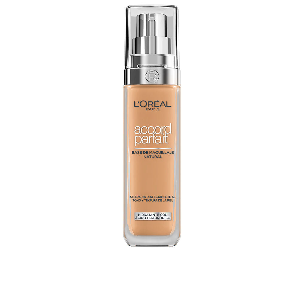 30 ml liquid hyaluronic foundation in shade 6N-miel, natural finish, Unisex