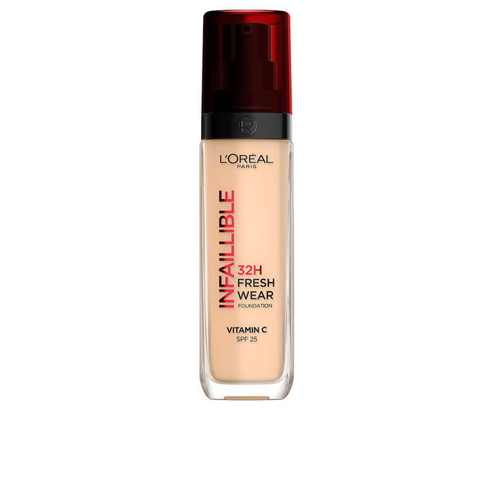 30 ml pump bottle of long‑wear liquid foundation, shade 100 Linen