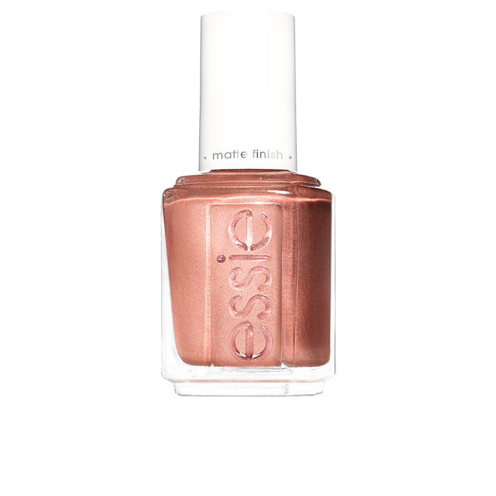 Bottle of cream red nail polish, 13.5 ml, precision brush shown