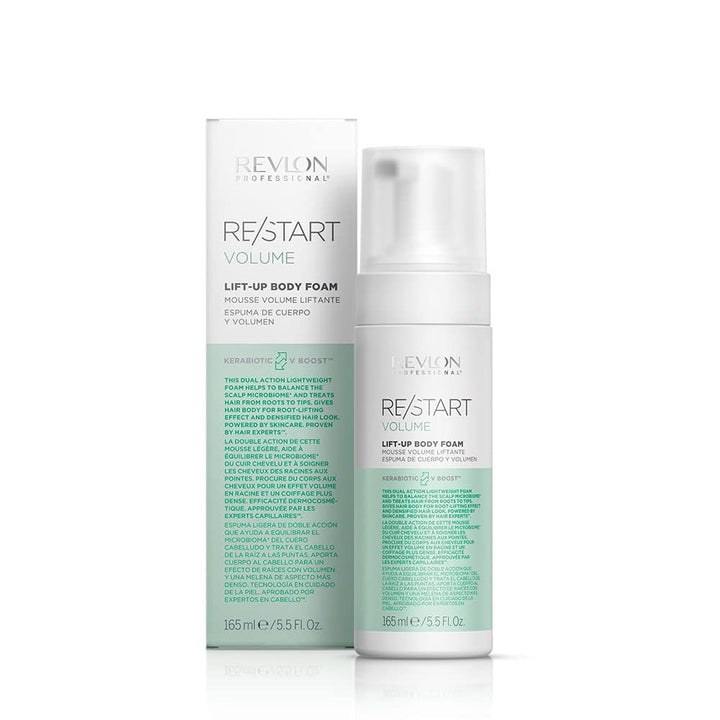 Light root‑lift body foam in 165 ml canister, volumising Unisex mousse
