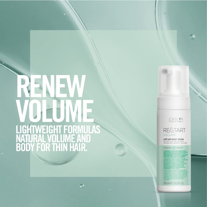Light root‑lift body foam in 165 ml canister, volumising Unisex mousse