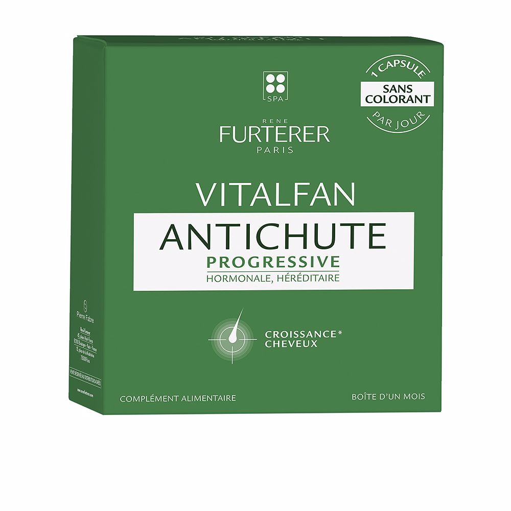 Bottle of 30 hair supplement capsules with ingredient highlights