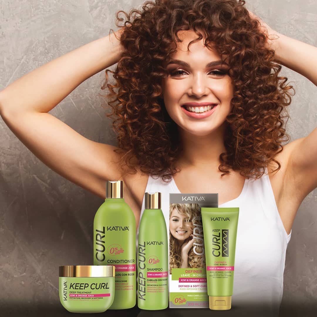 250 ml conditioner bottle for defined curly hair with kiwi and almond