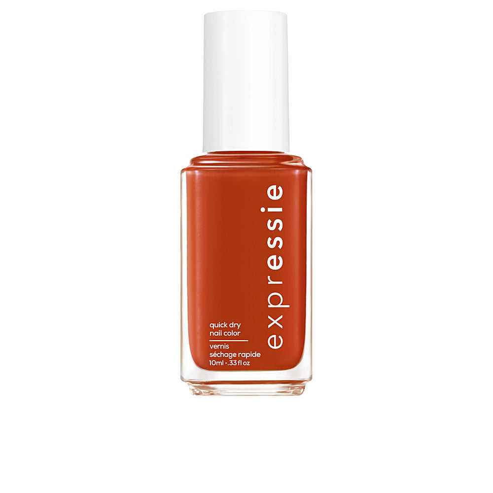 10 ml quick‑dry nail colour bottle, vibrant red shade, glossy finish