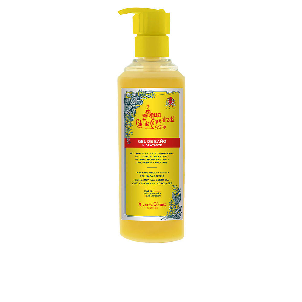 290 ml transparent gel bottle, Mediterranean citrus fragrance, Unisex bath and shower gel