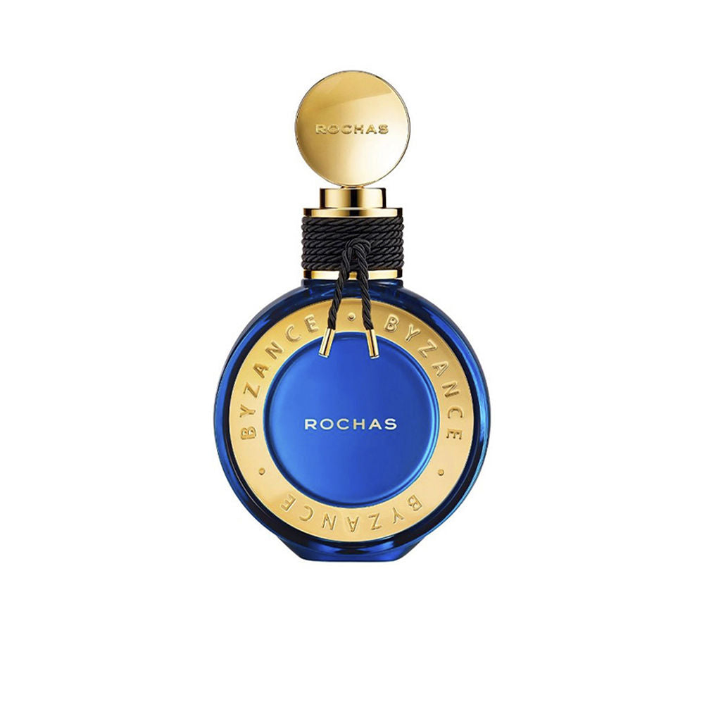 Deep blue jewel-like perfume bottle with gold details, 40 ml Eau de Parfum for Women