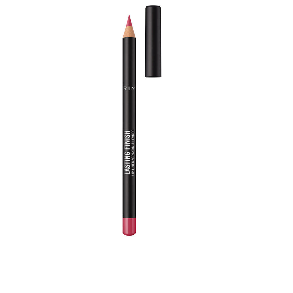 Creamy pencil lip liner, long-wear, neutral rosy shade, pencil format