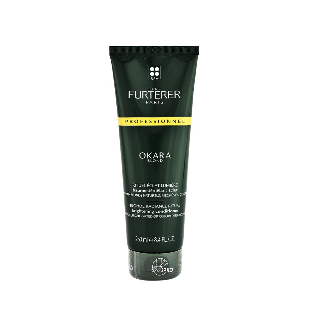 250 ml pale cream conditioner tube for blond hair, floral scent, detangling formula