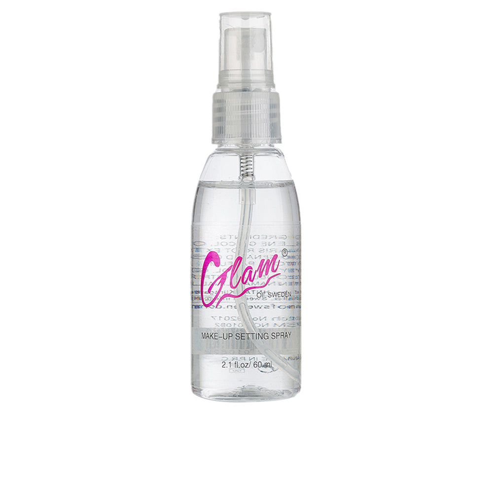 Clear 60 ml fine-mist makeup setting spray bottle for Unisex use
