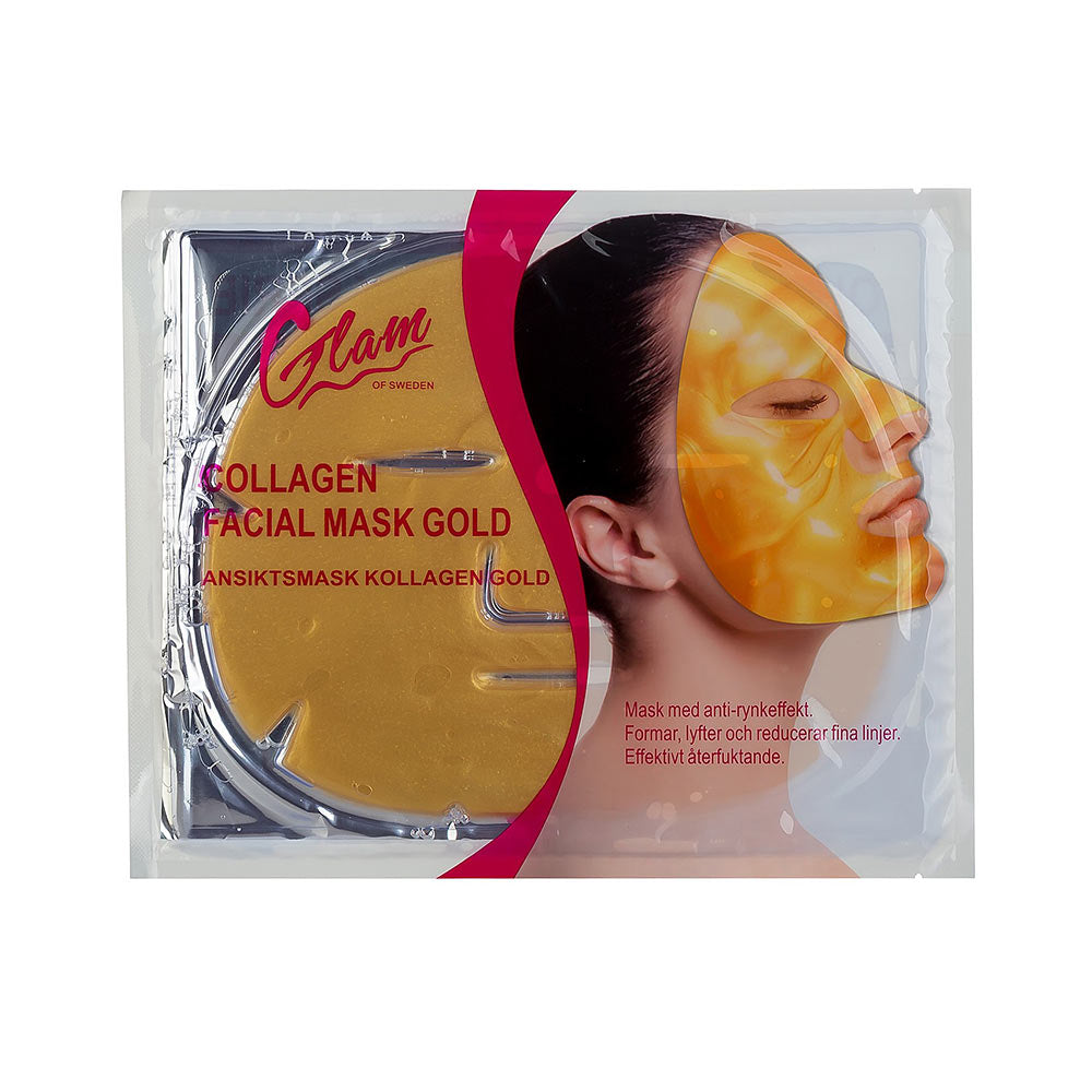 Gold hydrogel collagen facial mask in sachet, 60 g, for Women