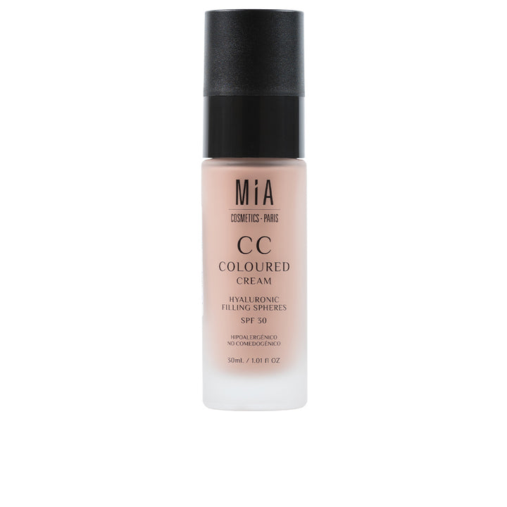 30 ml tinted CC cream tube, dark shade, SPF30, lightweight finish