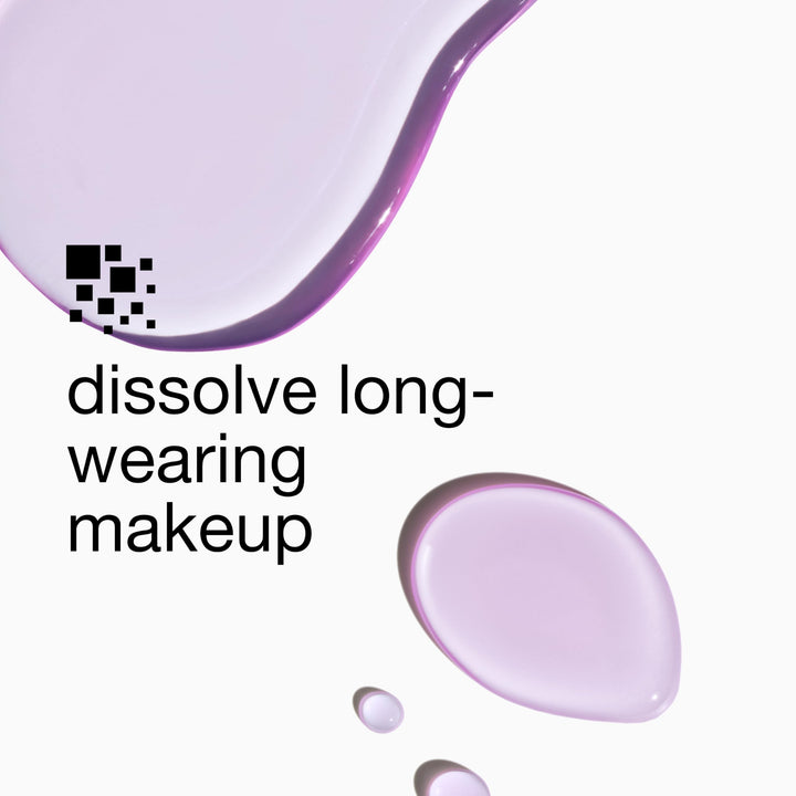 Clear bi‑phase eye and lip cleanser bottle, 125 ml, fragrance‑free
