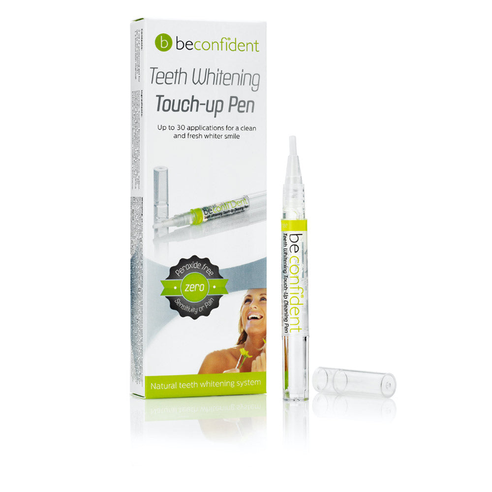 Slim 2 ml peroxide-free teeth whitening pen with flexible applicator tip