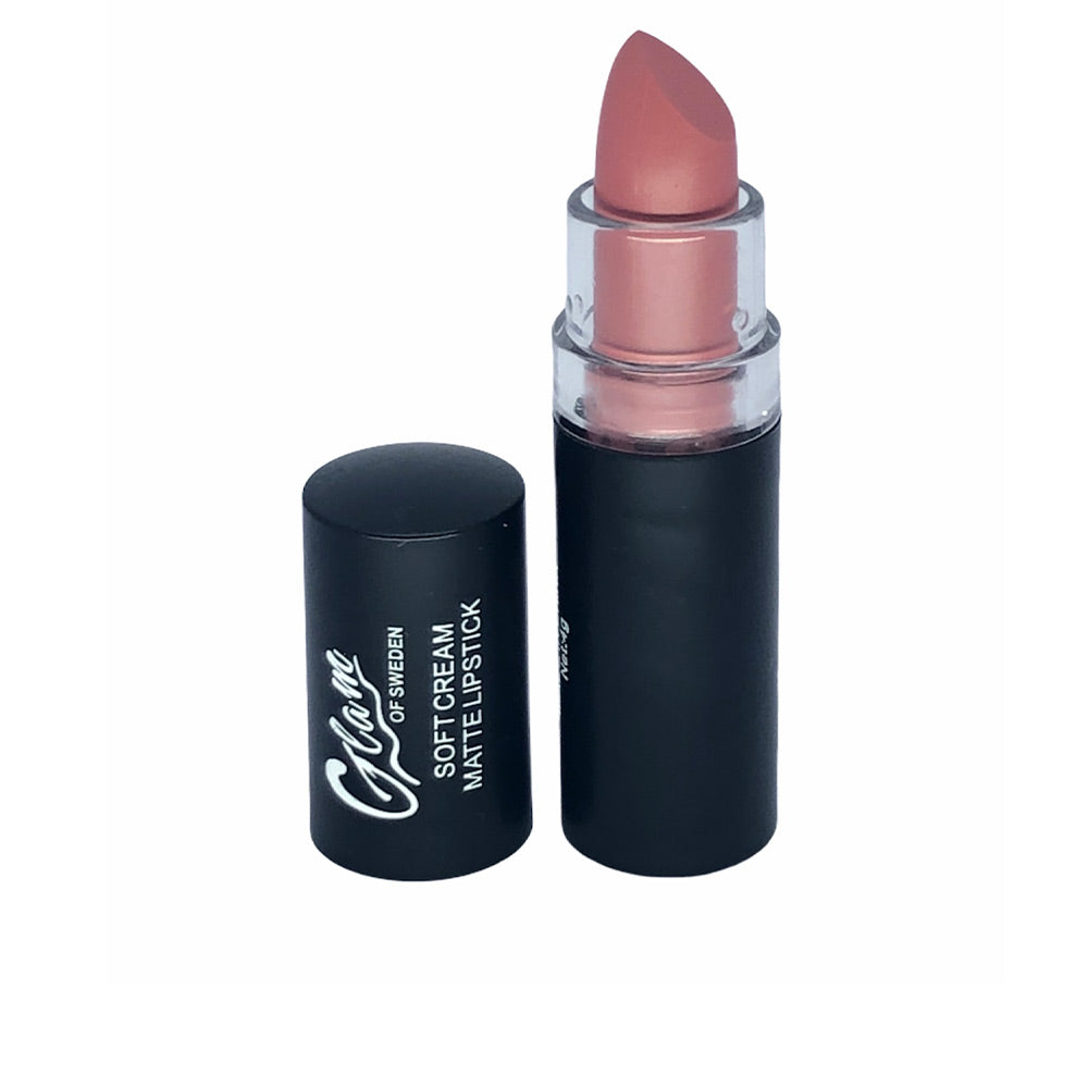 Matte lipstick bullet in shade 01-lovely, compact 4 g, deep rose hue