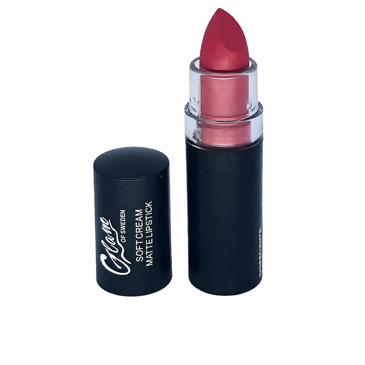 Matte Pure Red lipstick bullet, compact 4 g, vivid opaque finish