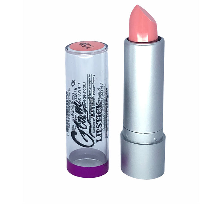 Metallic creamy lipstick in pleasant pink, compact 3.8 g bullet