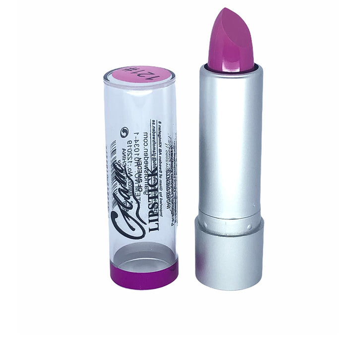 Purple metallic cream lipstick in bullet form, 3.8 g, reflective finish