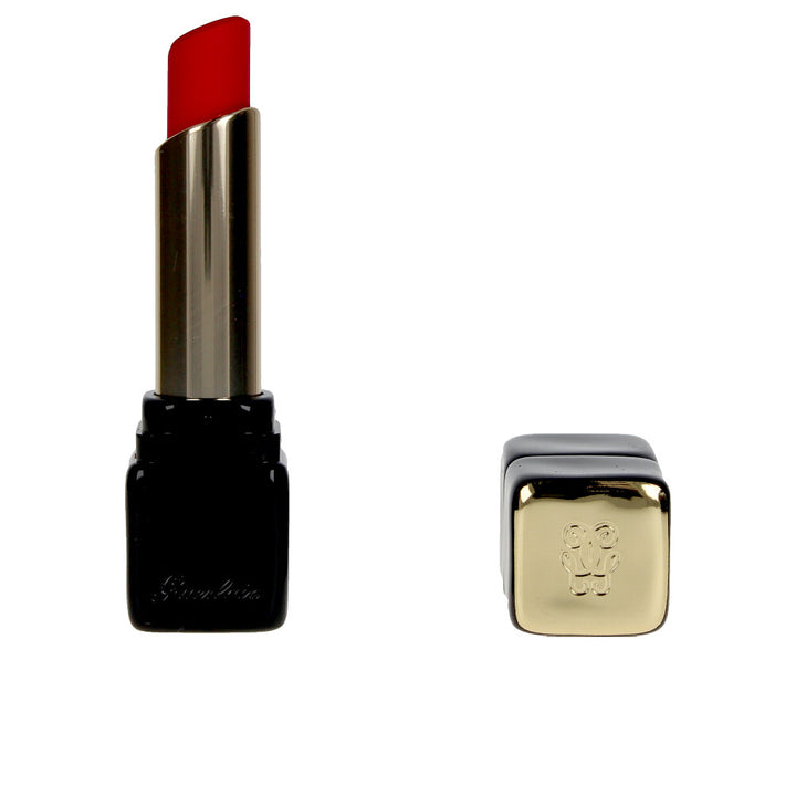 Slim matte lipstick stick in Lucky Pink, 2.8 g, glossy black case