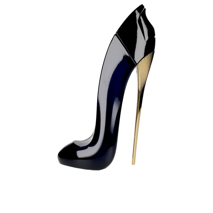 Glass perfume bottle shaped like a high-heeled stiletto, 80 ml, amber liquid