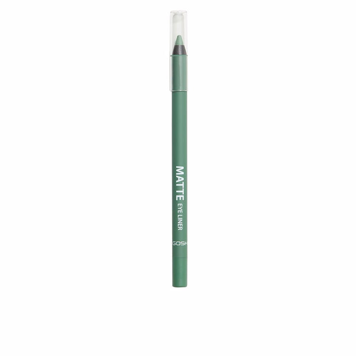 Slim matte cream eyeliner pencil in deep green Alligator shade, 1.2 g