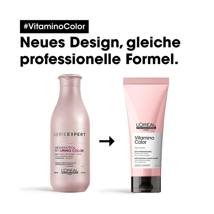 200 ml professional conditioner tube for colour-treated hair, light-cream formula