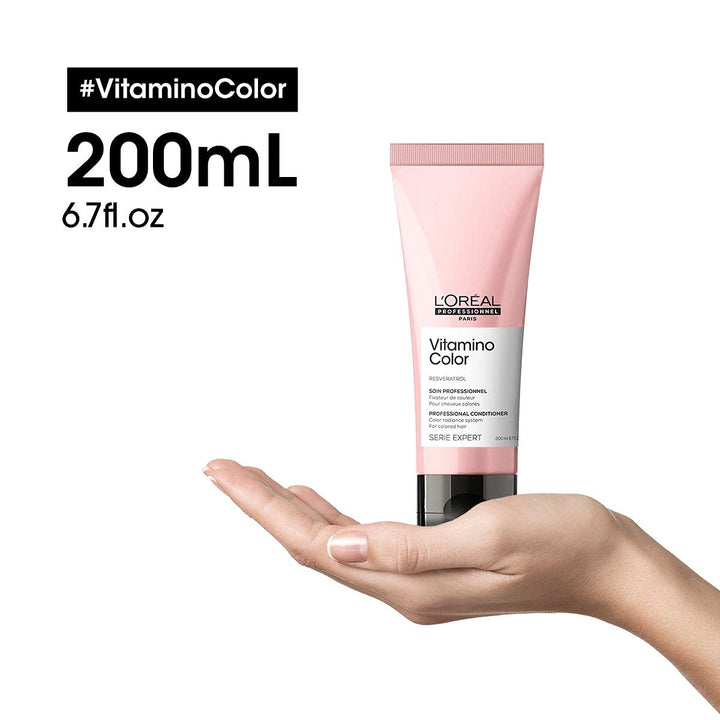 200 ml professional conditioner tube for colour-treated hair, light-cream formula