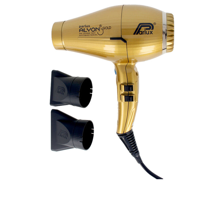 Matt black 2250W professional hair dryer with two nozzles and ergonomic handle