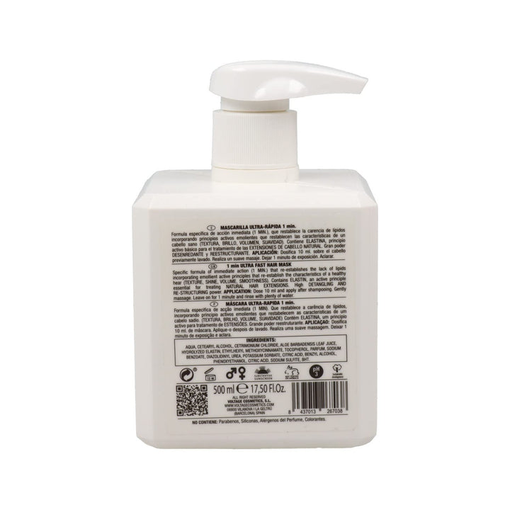 500 ml jar of ultra‑fast elastin hair mask — 1‑minute treatment, Unisex