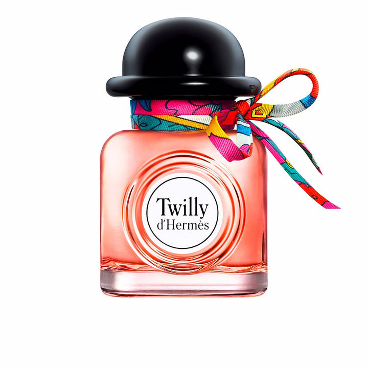 Coral-toned lantern bottle with hand-tied silk ribbon, 30 ml perfume