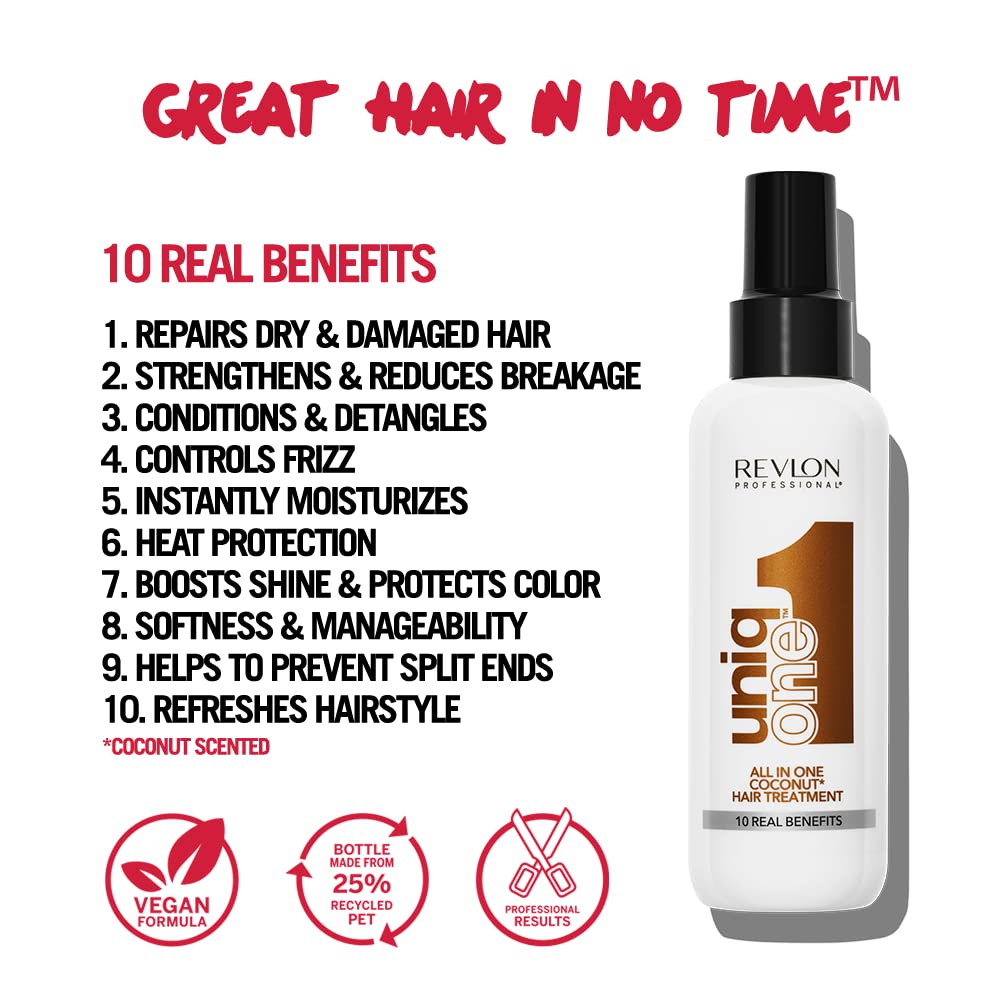 150 ml coconut milk leave‑in hair treatment spray, unisex, lightweight mist