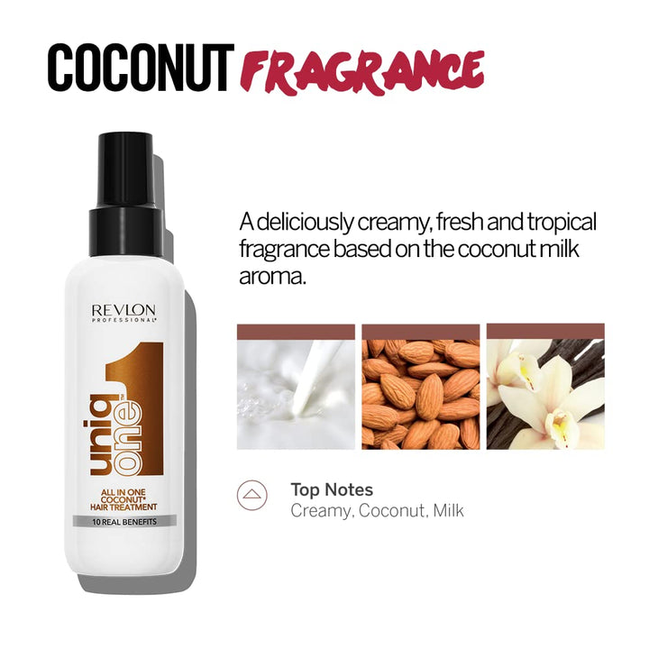 150 ml coconut milk leave‑in hair treatment spray, unisex, lightweight mist