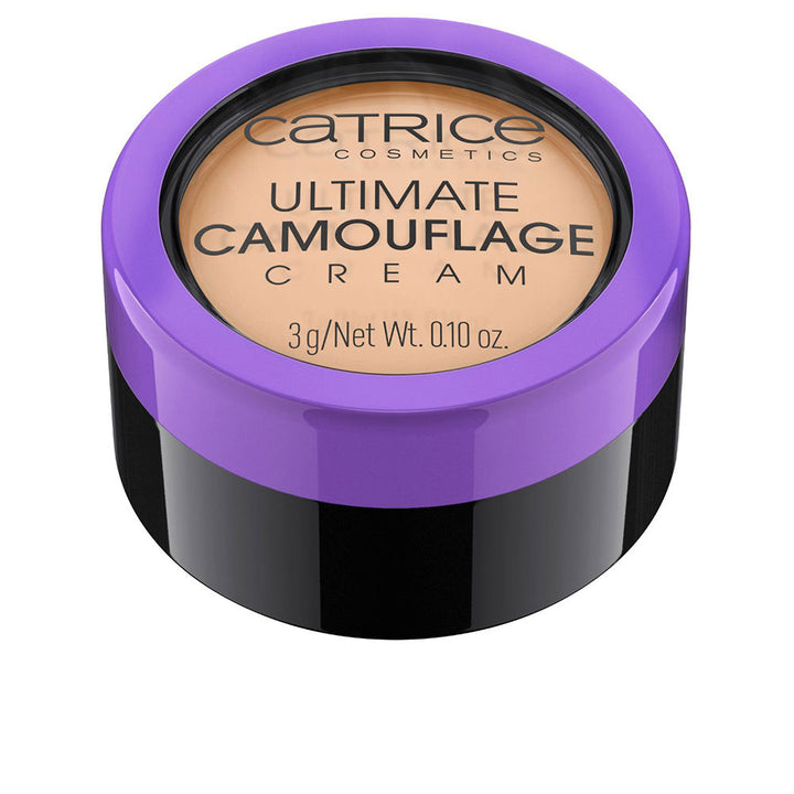 Small purple compact tube of cream camouflage concealer, shade 015W-fair, 3 g